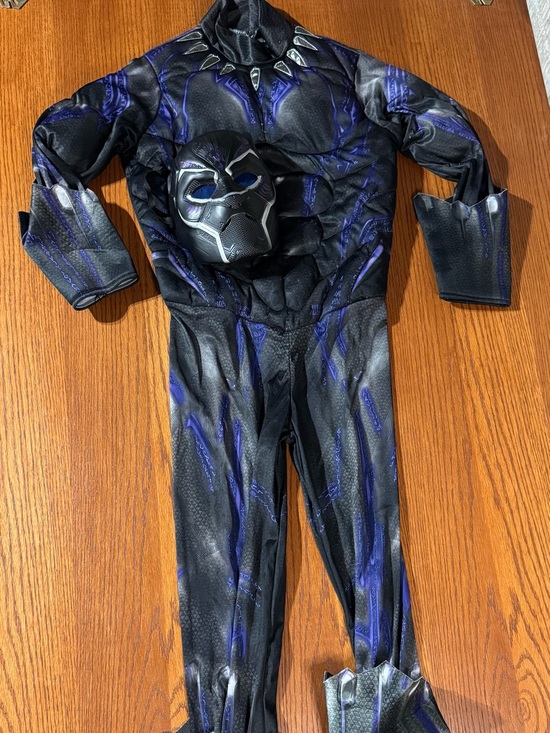 Marvel Other - Marvel Black Panther Kids Large Costume w/ Mask Boot Covers & Gauntlets